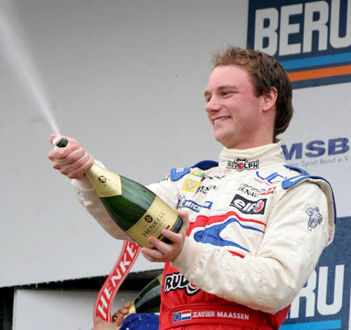 Xavier Maassen vaste podium bezoekers in FR 2.0 NEC en EuroCup
